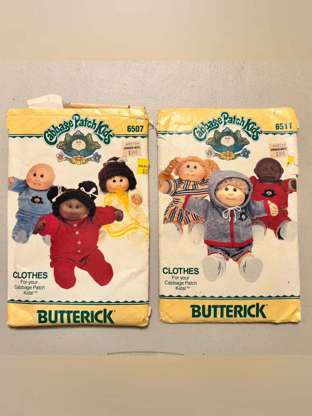 Vintage Butterick Cabbage Patch Kids Clothing Sewing Patterns - set/2 #7